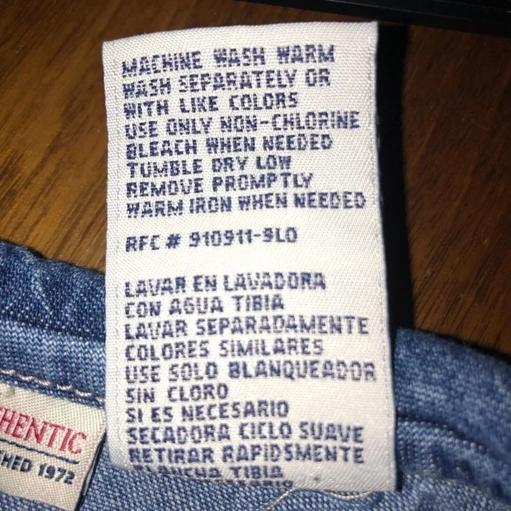 Vintage Faded Glory Girl Toddler Sz 4T Blue Denim Jean Sailor Dress 4th July USA